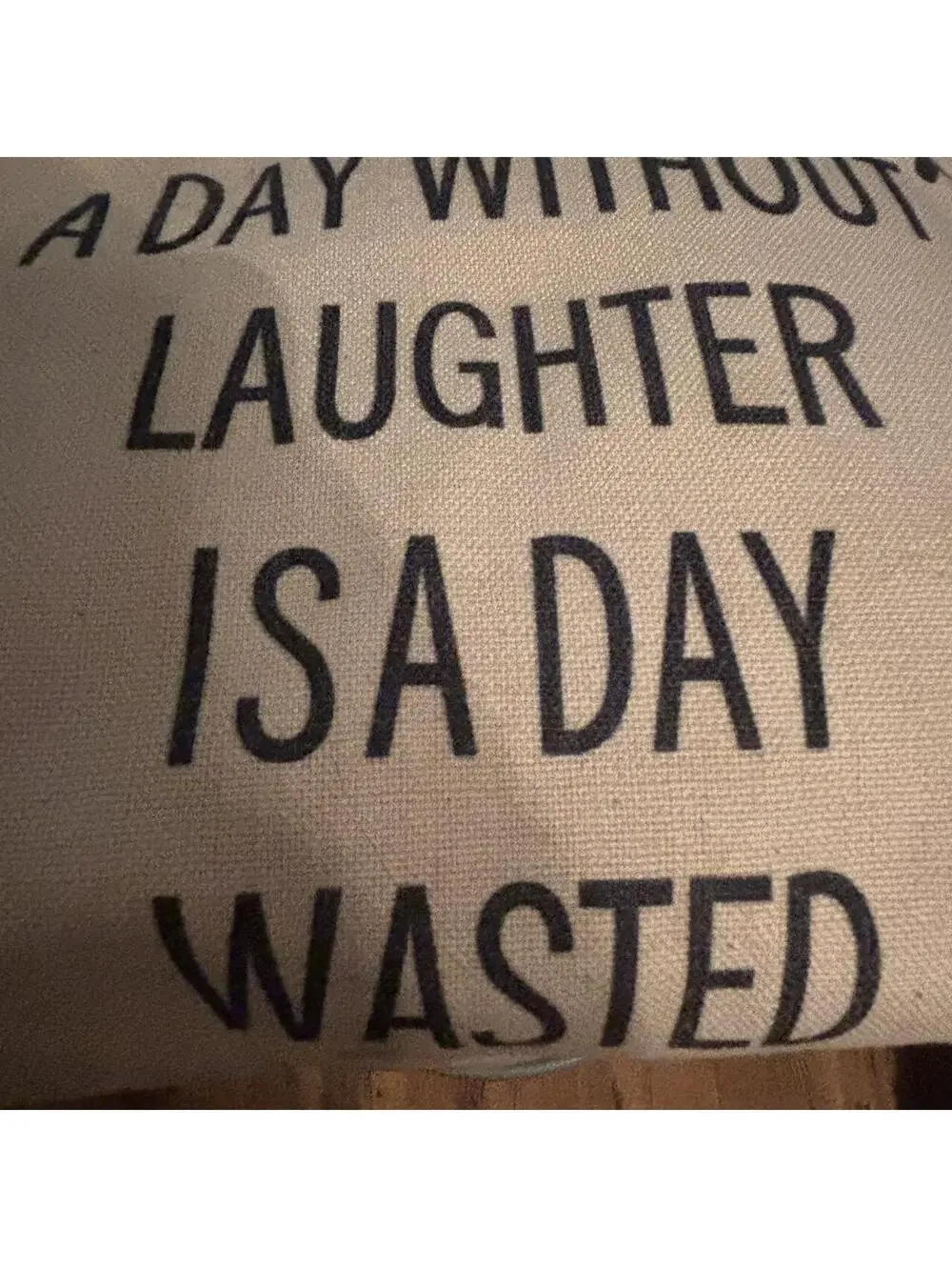 Decorative Throw Pillow with Inspirational Quote and Vintage Design